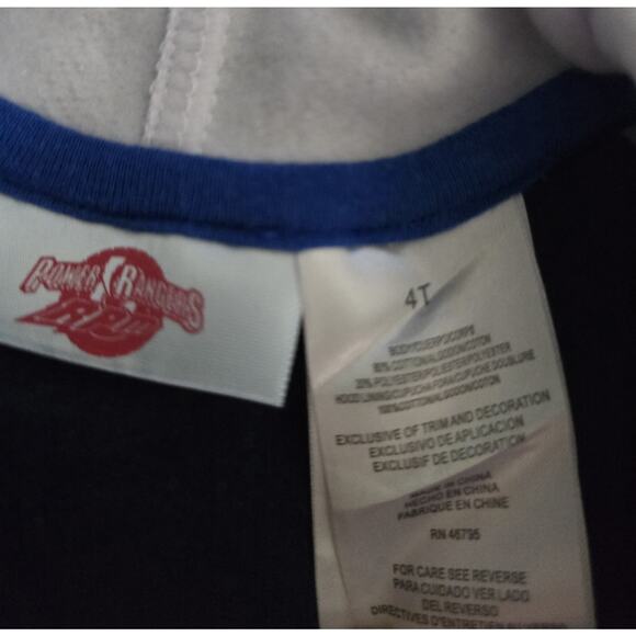 Vintage Power Rangers RPM Zip Up Hoodie Sweater SZ 4T Revved Up Rangers MMPR NOS - Picture 5 of 6